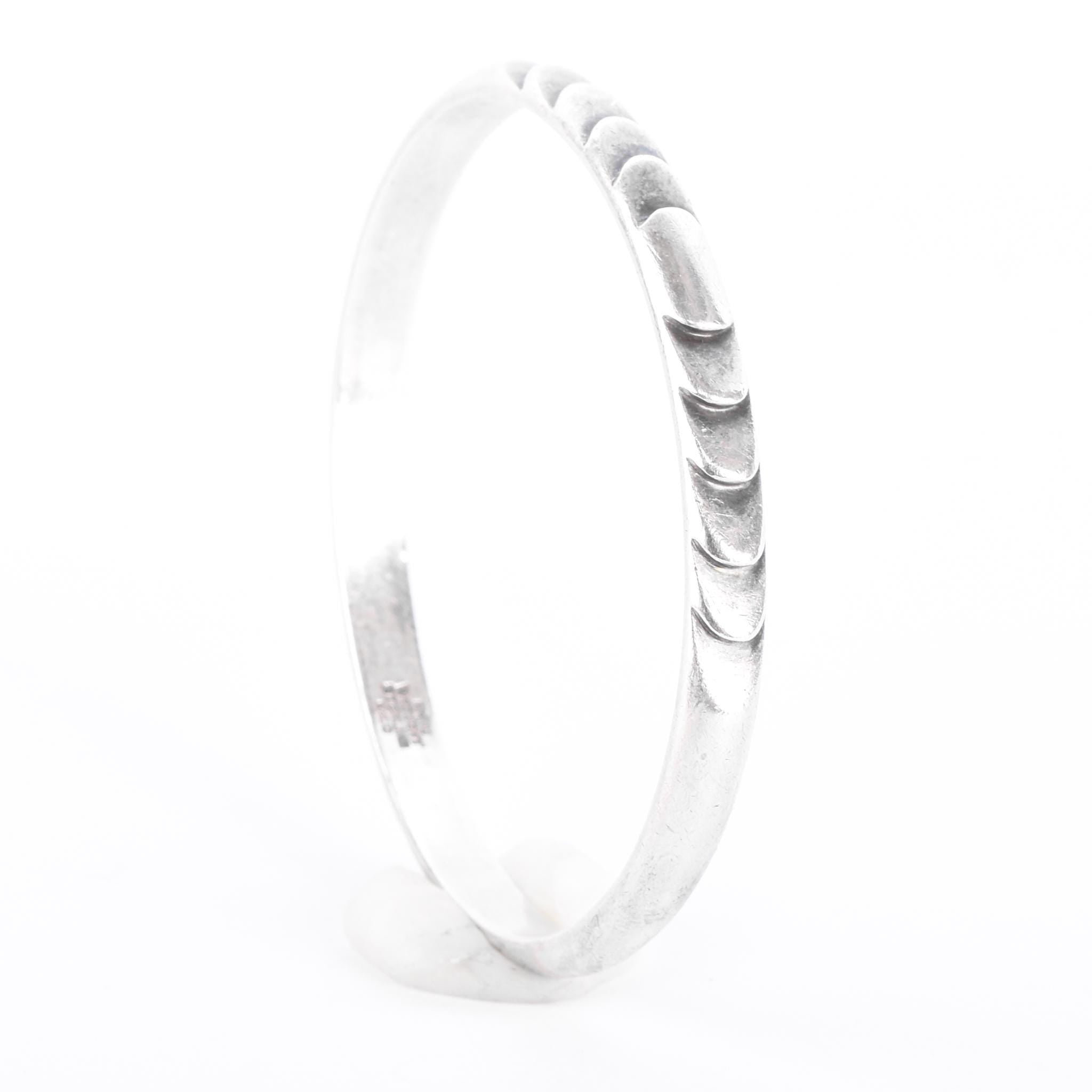 Sterling Silver Kalo Arts & Crafts Hand-Wrought Bangle Bracelet
