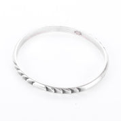 Sterling Silver Kalo Arts & Crafts Hand-Wrought Bangle Bracelet