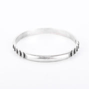 Sterling Silver Kalo Arts & Crafts Hand-Wrought Bangle Bracelet