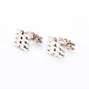 Tiffany & Co. 18K Gold and Sterling Silver Gatelink Cuff Links