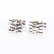 Tiffany & Co. 18K Gold and Sterling Silver Gatelink Cuff Links