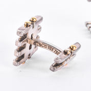 Tiffany & Co. 18K Gold and Sterling Silver Gatelink Cuff Links