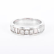 1995 Tiffany & Co. 18K Gold and Diamond Atlas Ring