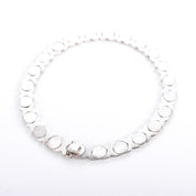 Sterling Silver & Gold Vermeil Italian "Hugs and Kisses" Collar Necklace