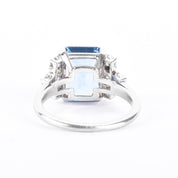 Platinum Natural Diamond & Spinel Cocktail Ring