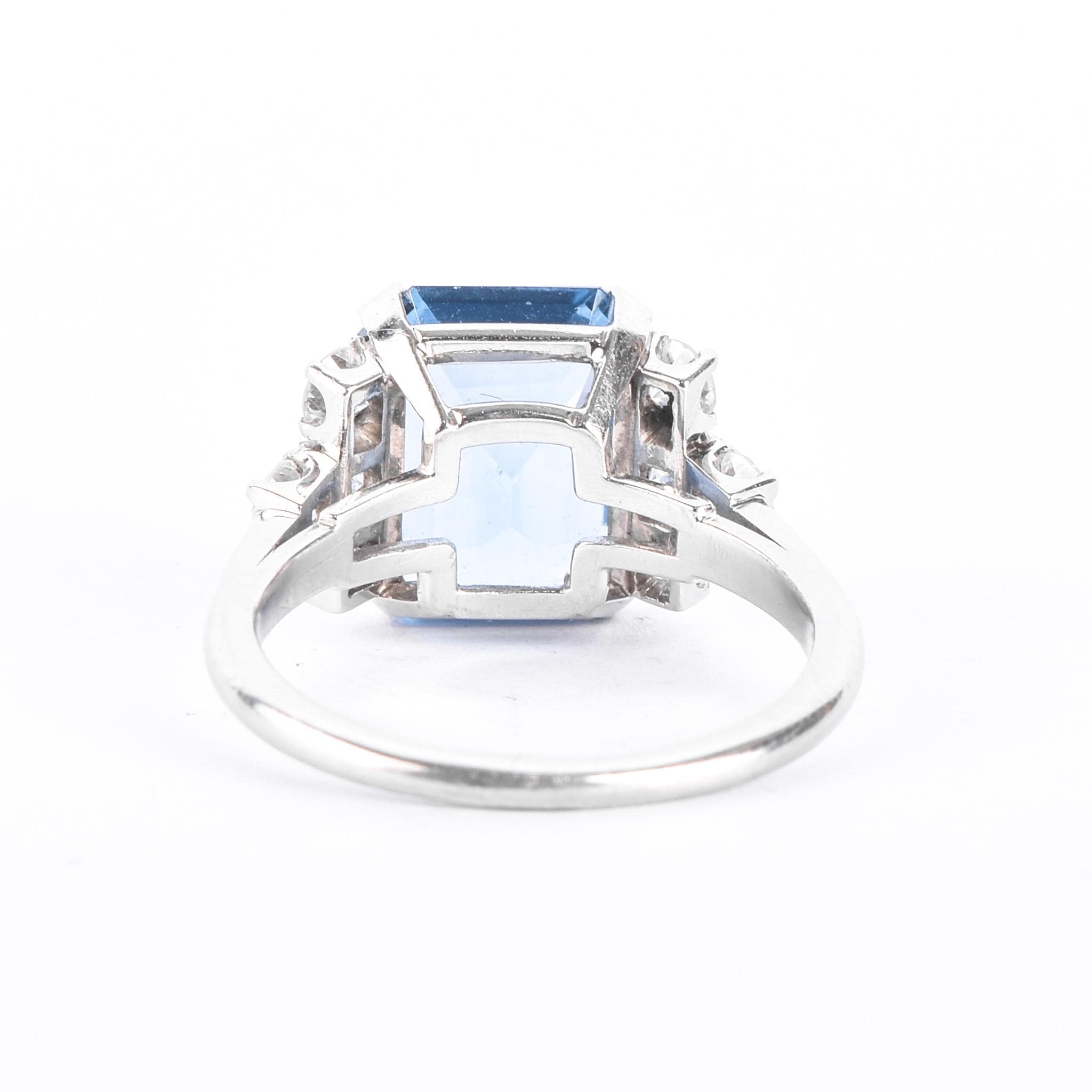 Platinum Natural Diamond & Spinel Cocktail Ring