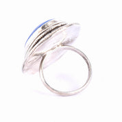 Native Sterling Silver & Lapis Lazuli Statement Ring