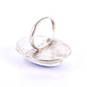 Native Sterling Silver & Lapis Lazuli Statement Ring