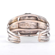 Sterling Silver & Natural Turquoise Navajo Cuff Bracelet,