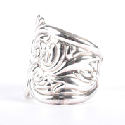 Taxco Sterling Silver Swirl Modernist Cuff Bracelet