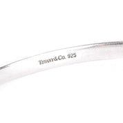 Sterling Silver Tiffany & Co. Infinity Interlocking Bangle Bracelet