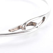 Sterling Silver Tiffany & Co. Infinity Interlocking Bangle Bracelet