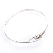 Sterling Silver Tiffany & Co. Infinity Interlocking Bangle Bracelet