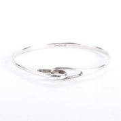 Sterling Silver Tiffany & Co. Infinity Interlocking Bangle Bracelet