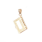 14K Gold Holy Bible Lord's Prayer Pendant