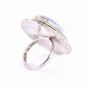 Native Sterling Silver & Lapis Lazuli Statement Ring