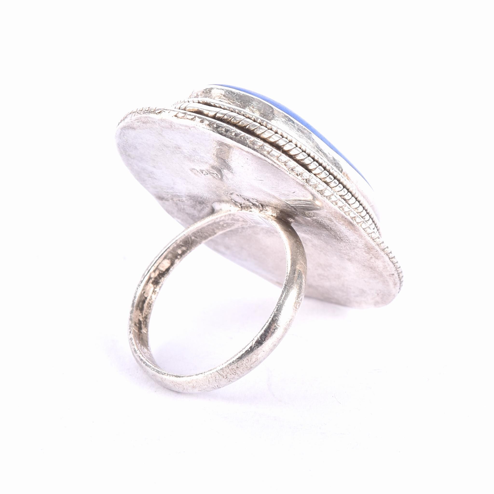 Native Sterling Silver & Lapis Lazuli Statement Ring