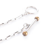 Sterling Silver & Bronze Thomas Mann Techno-Romantic Stitched Heart Collage Necklace