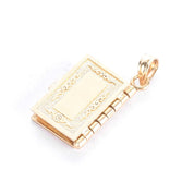 14K Gold Holy Bible Lord's Prayer Pendant