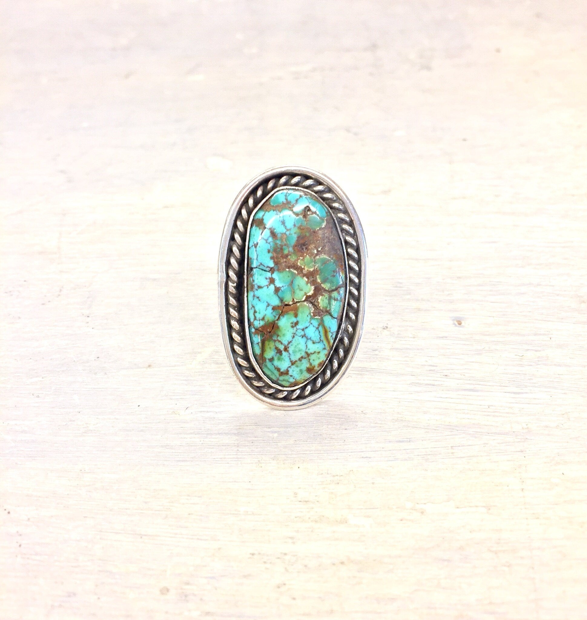 Vintage Turquoise Ring | Vintage Ring | Turquoise Stone | Statement Piece | Ring | Jewelry | Vintage Jewelry | Large Turquoise Ring