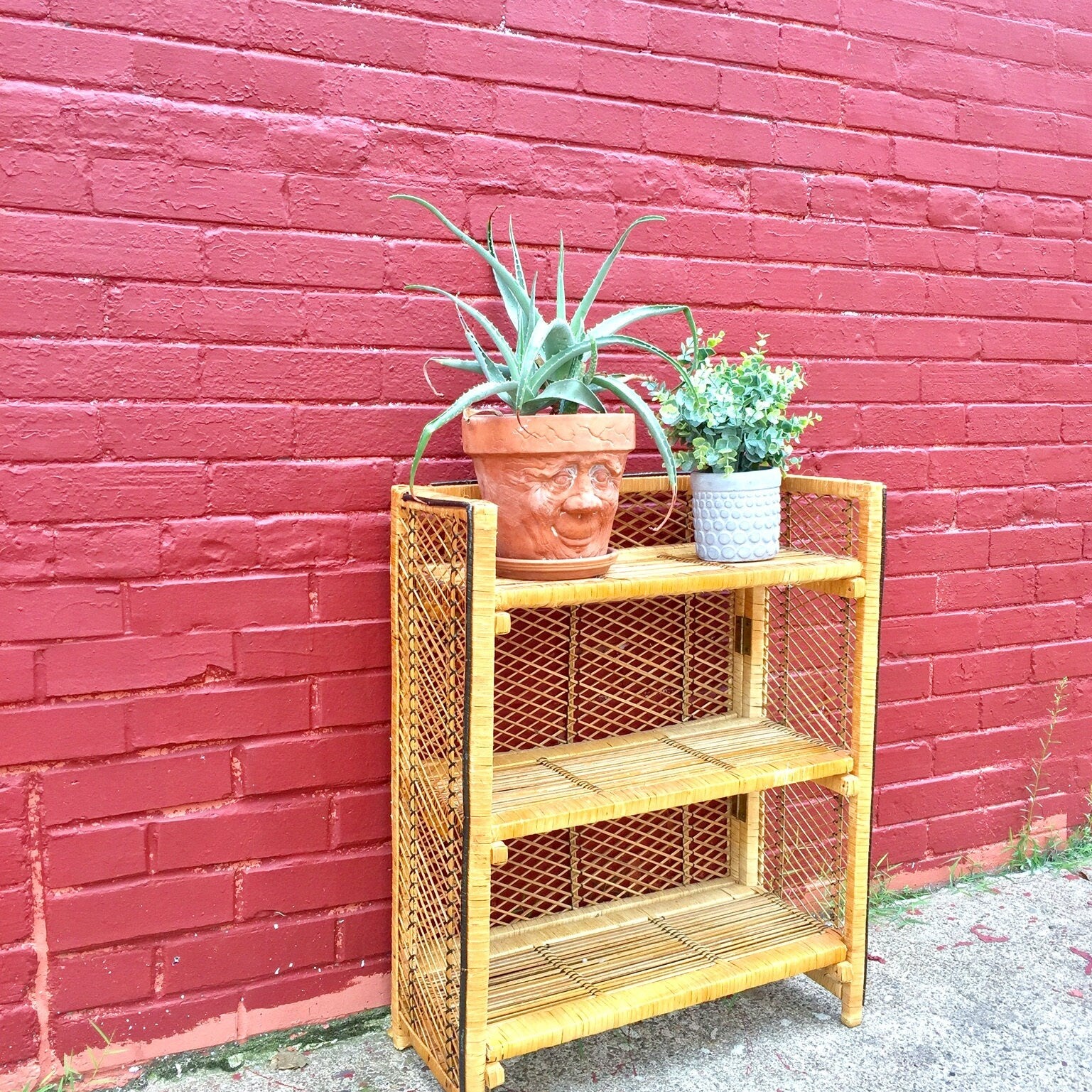 Wicker Furniture | Wicker Shelving | Wicker Storage Solution | Wicker Home Decor | Bohemian Home Decor | Boho Living | Home Decor | Woven