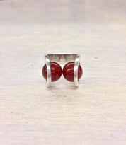 Sterling Jewelry | Sterling Silver Ring | Taxco Jewelry | Carnelian Stone | Celia Harms Jewelry | Vintage Jewelry | Vintage Ring | Ring