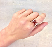 Sterling Jewelry | Sterling Silver Ring | Taxco Jewelry | Carnelian Stone | Celia Harms Jewelry | Vintage Jewelry | Vintage Ring | Ring