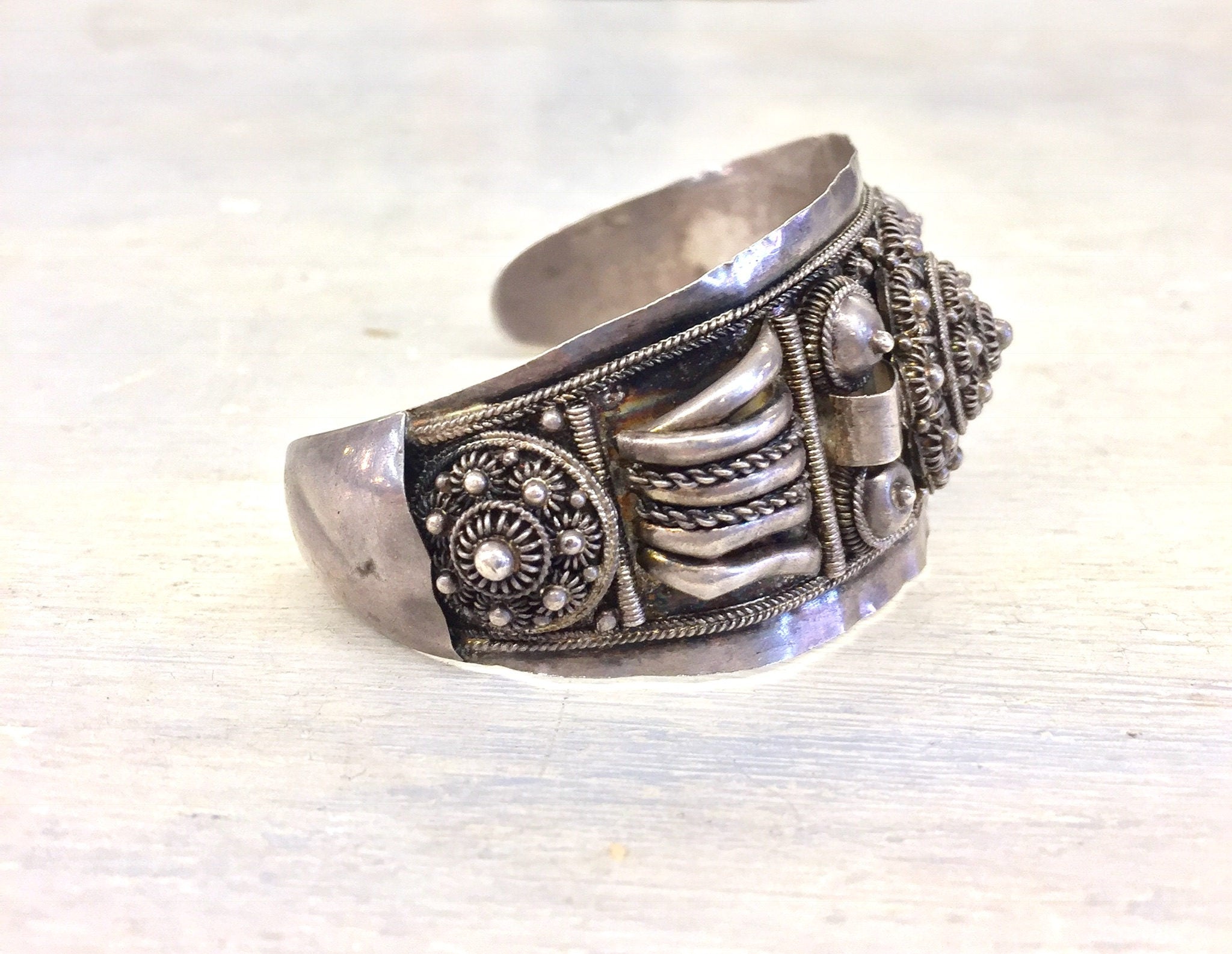Sterling Jewelry | Sterling Silver | Cuff Bracelet | Vintage Bracelet | Vintage Cuff | Vintage Jewelry | Ornate Jewelry | 950 Silver | gift