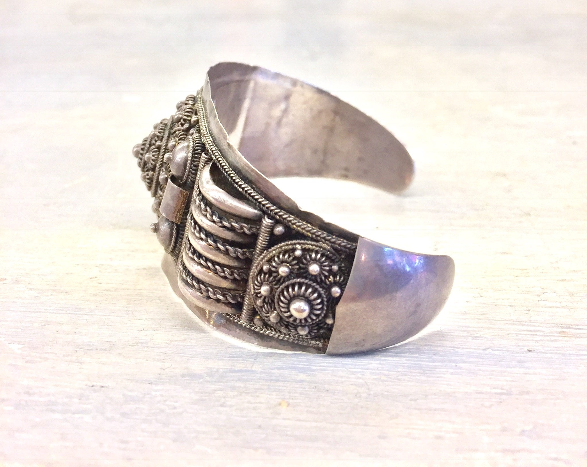 Sterling Jewelry | Sterling Silver | Cuff Bracelet | Vintage Bracelet | Vintage Cuff | Vintage Jewelry | Ornate Jewelry | 950 Silver | gift