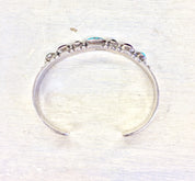 Sterling Bracelet | Cuff Bracelet | Silver Jewelry | Vintage Jewelry | Vintage Silver | Turquoise | Onyx | Purple | Vintage Turquoise