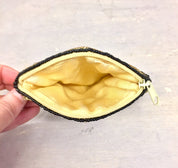 Hand Beaded | Beaded Purse | Beaded Coin Purse | Dice | Gold Beads | Coin Purse | Purse | Change Purse | Beaded Wallet | gift for her | gift