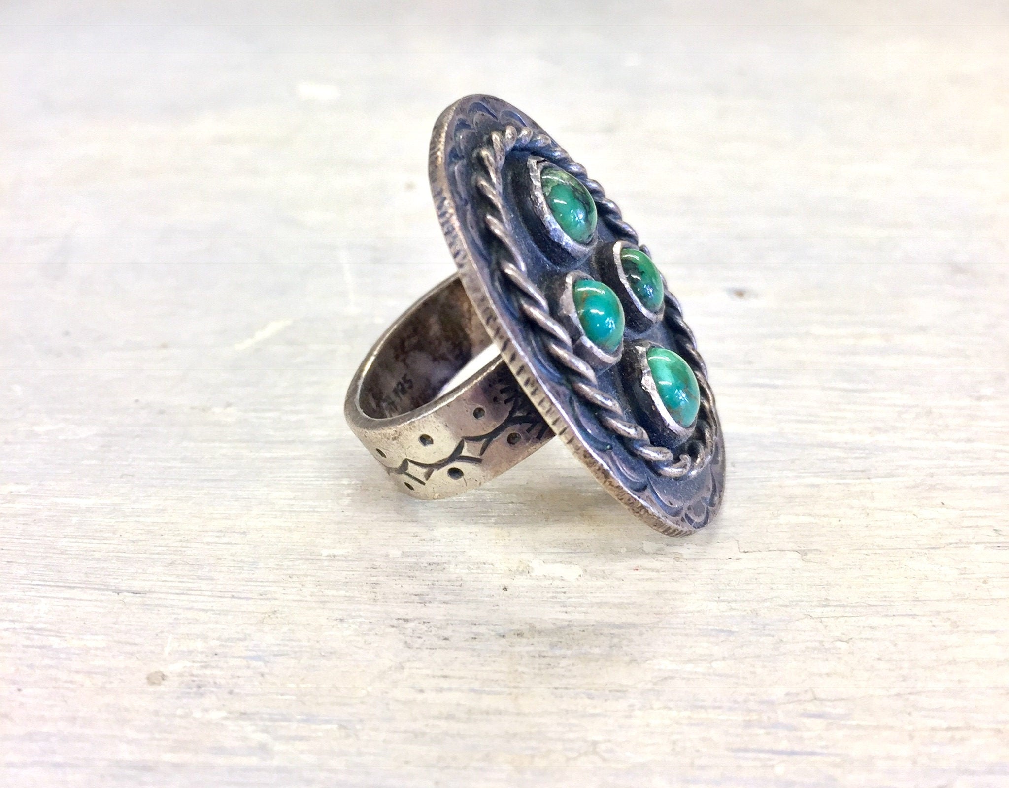 Sterling Jewelry | Turquoise Jewelry | Turquoise Ring | Vintage Turquoise | Vintage Ring | Vintage Jewelry | Sterling Silver | Silver Ring