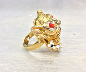 Vintage Costume Jewelry | Judith McCann Jewelry | Judith McCann | Vintage Jewelry | Costume Jewelry | Vintage Ring | Gold Toned Ring | gift