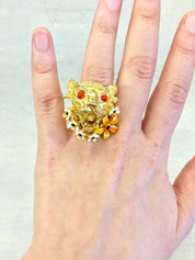 Vintage Costume Jewelry | Judith McCann Jewelry | Judith McCann | Vintage Jewelry | Costume Jewelry | Vintage Ring | Gold Toned Ring | gift