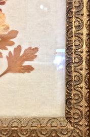 Antique Wood Frame | Antique Wood Carved Frame | Antique Frame | Vintage Frame | Dried Flowers | Pressed Flowers | Floral | Home Decor