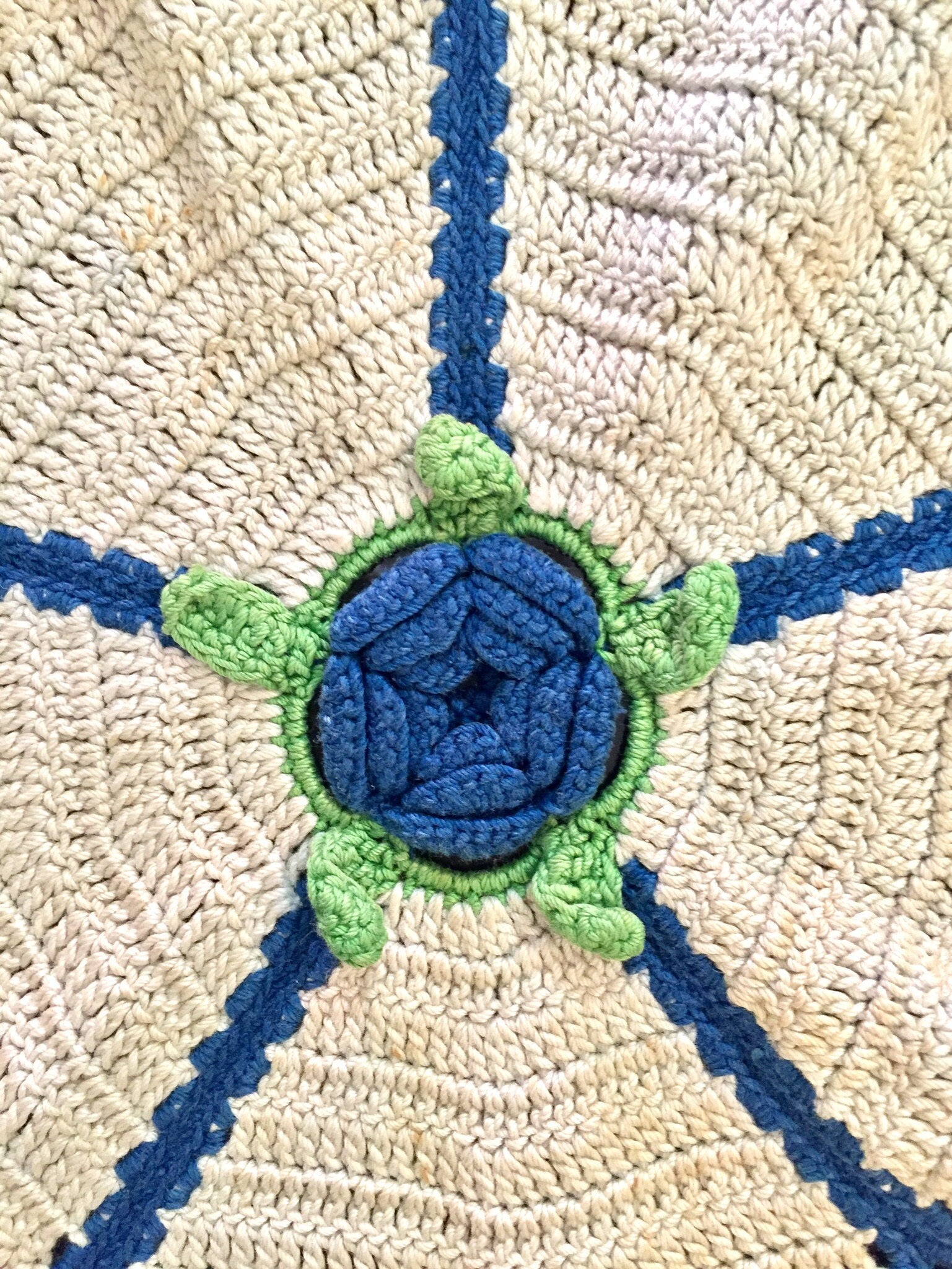 Crocheted Doily | Handmade Doily | Set of Two | Two Doilies | Crochet | Handmade | Home Decor | Textiles | Vintage | Vintage Doily | green