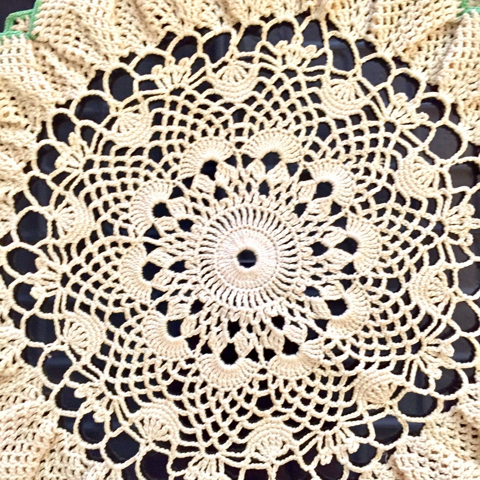 Vintage Doilies | Crocheted Doily | Set of two | Ruffles | Handmade | Hand Crafted | Crochet | Home Decor | Doily | pink white| vintage