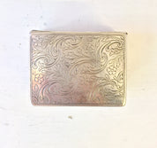 Silver Box | Sterling Trinket Box | Sterling Silver Box | Trinket Box | Etched Silver | Ornate Silver | Sterling Silver | Vintage Box |