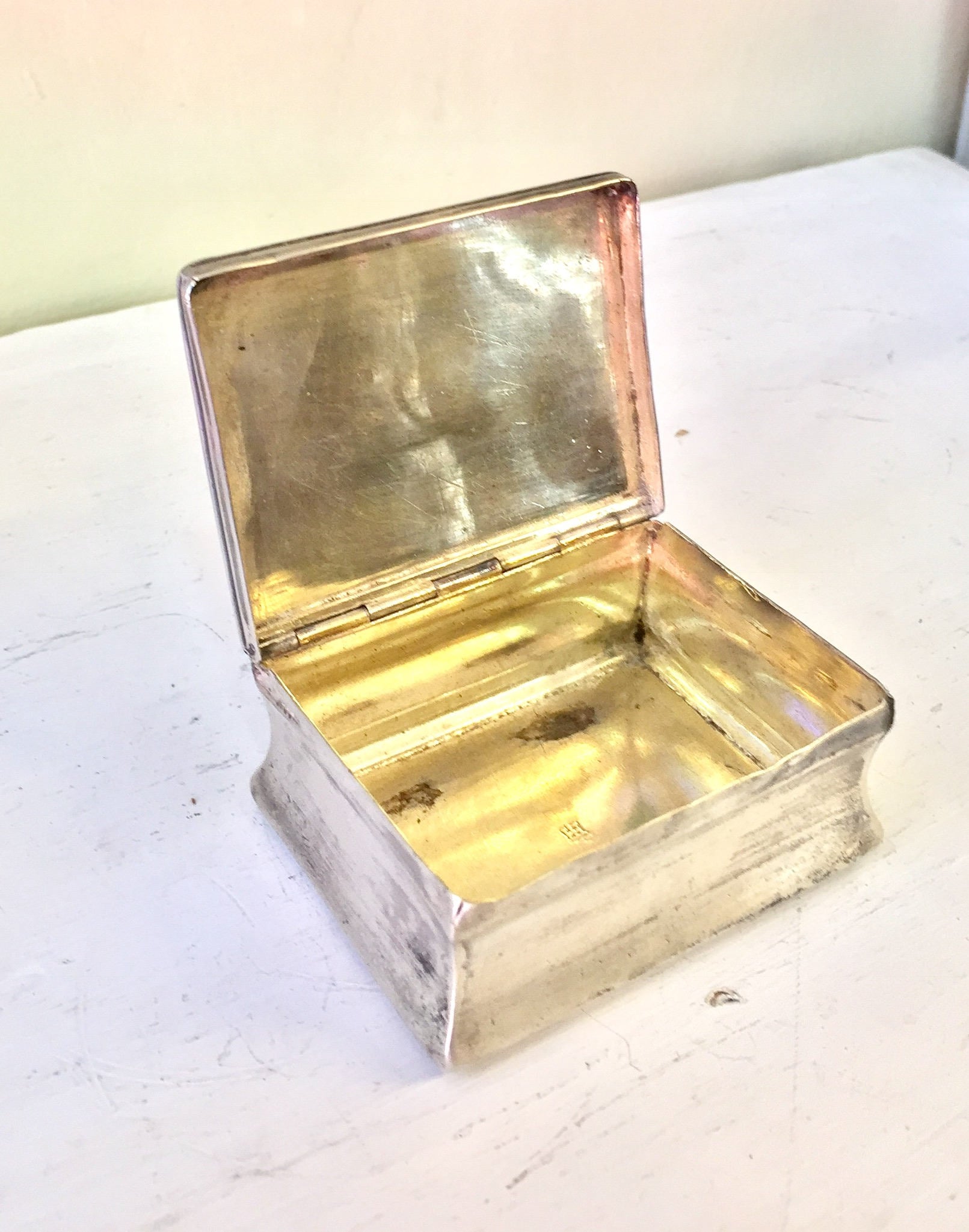 Silver Box | Sterling Trinket Box | Sterling Silver Box | Trinket Box | Etched Silver | Ornate Silver | Sterling Silver | Vintage Box |