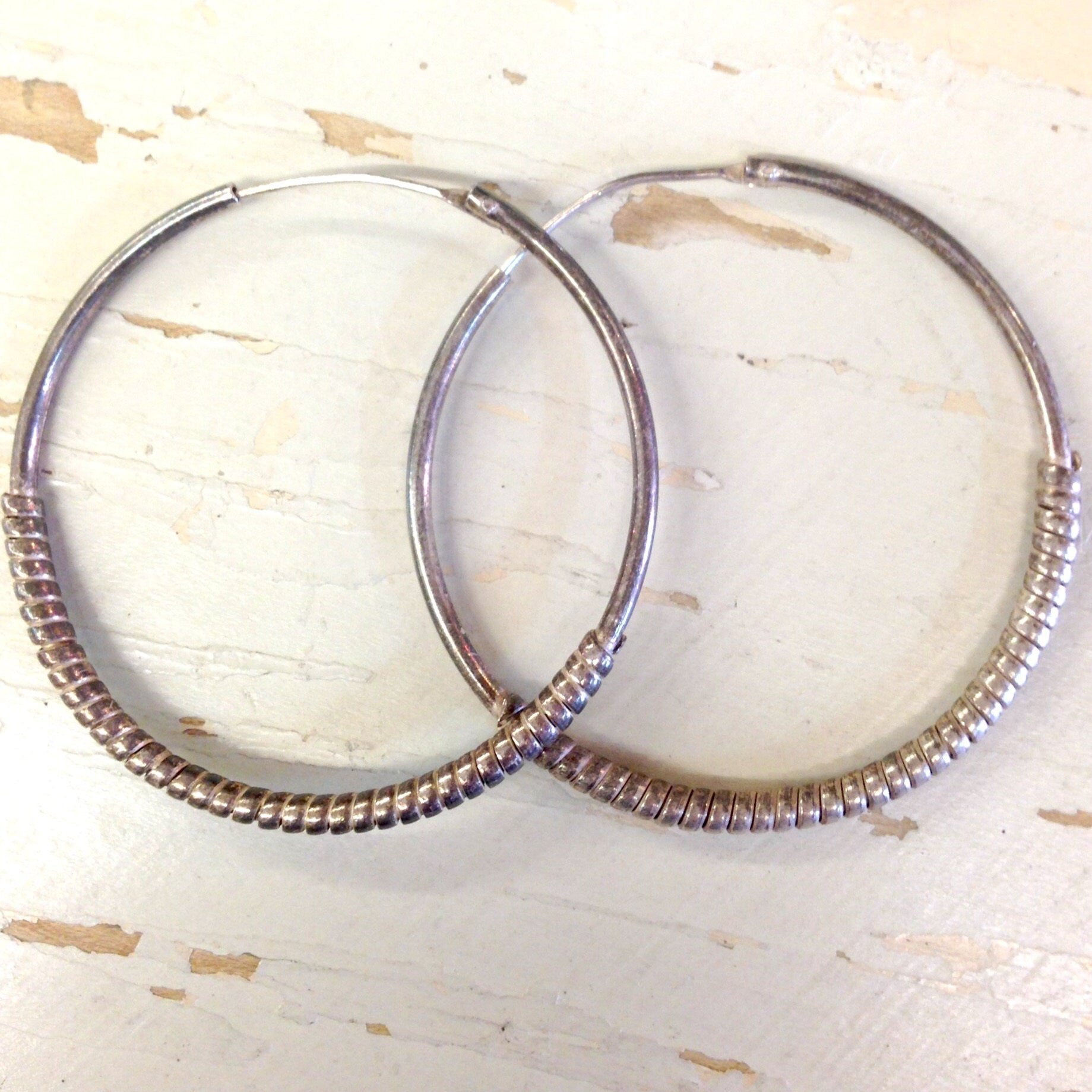 Silver Hoops | Vintage Silver Hoops | Silver Earrings | Silver Jewlery | Vintage Jewlery | Silver