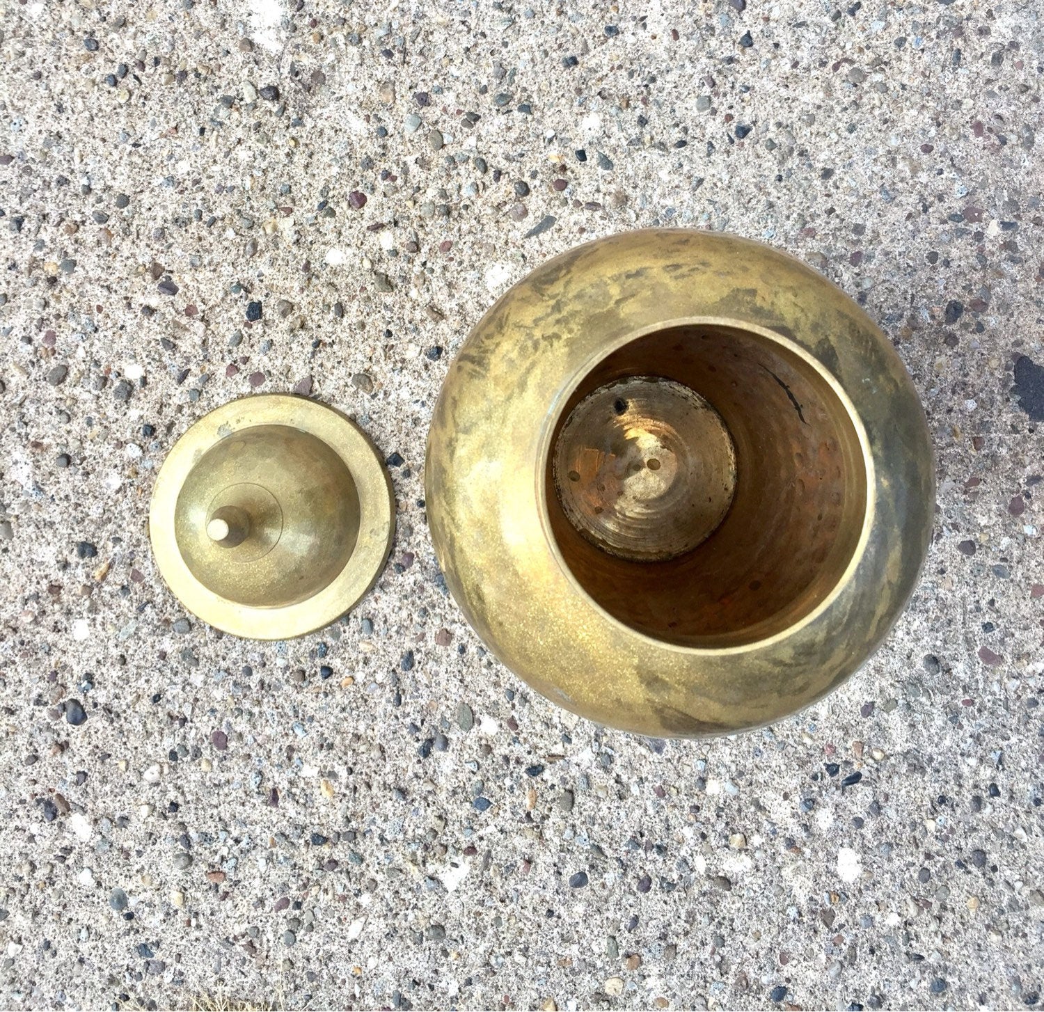 Brass Urn | Brass Vase | Vintage Brass | Brass | Etched Brass | Vintage Decor | Hammered Brass | Hammered Vase | Vintage Home