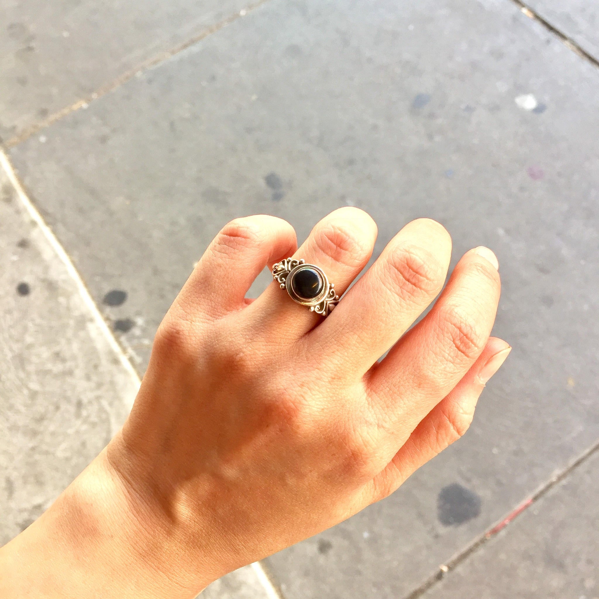 Vintage Ring | Sterling | Silver | Jewelry | Black Onyx | Ring