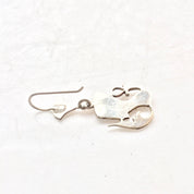 Sterling Silver Nefertiti Earrings | Ancient Egypt | Queen Nefertiti | Vintage Jewelry | Egyptian Revival | Ankh Earrings |