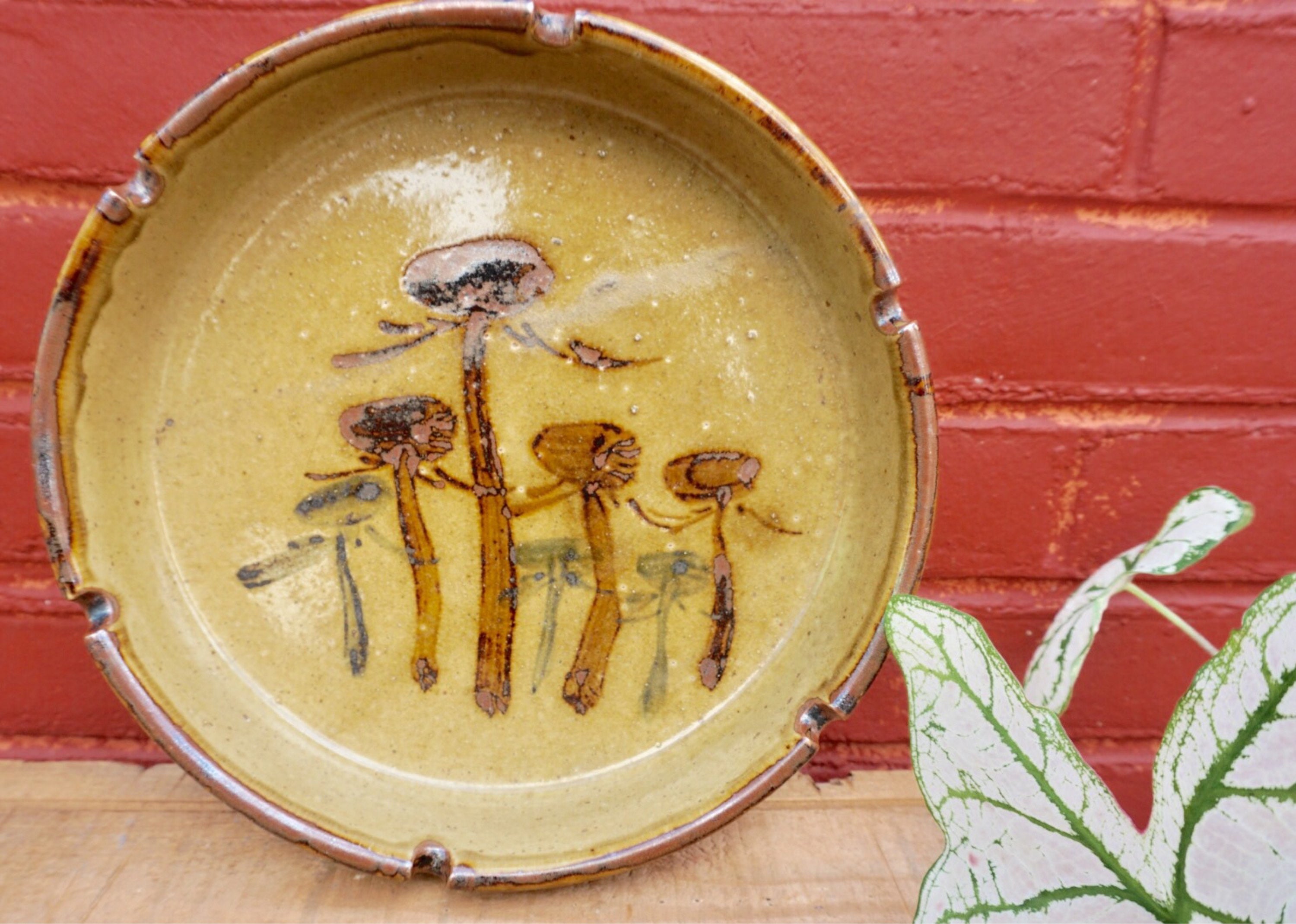 Vintage ash tray | boho | retro | smoking | mushrooms | hippy | stoner | mcm | 420 | smoking | home decor | interior | magic mushrooms |