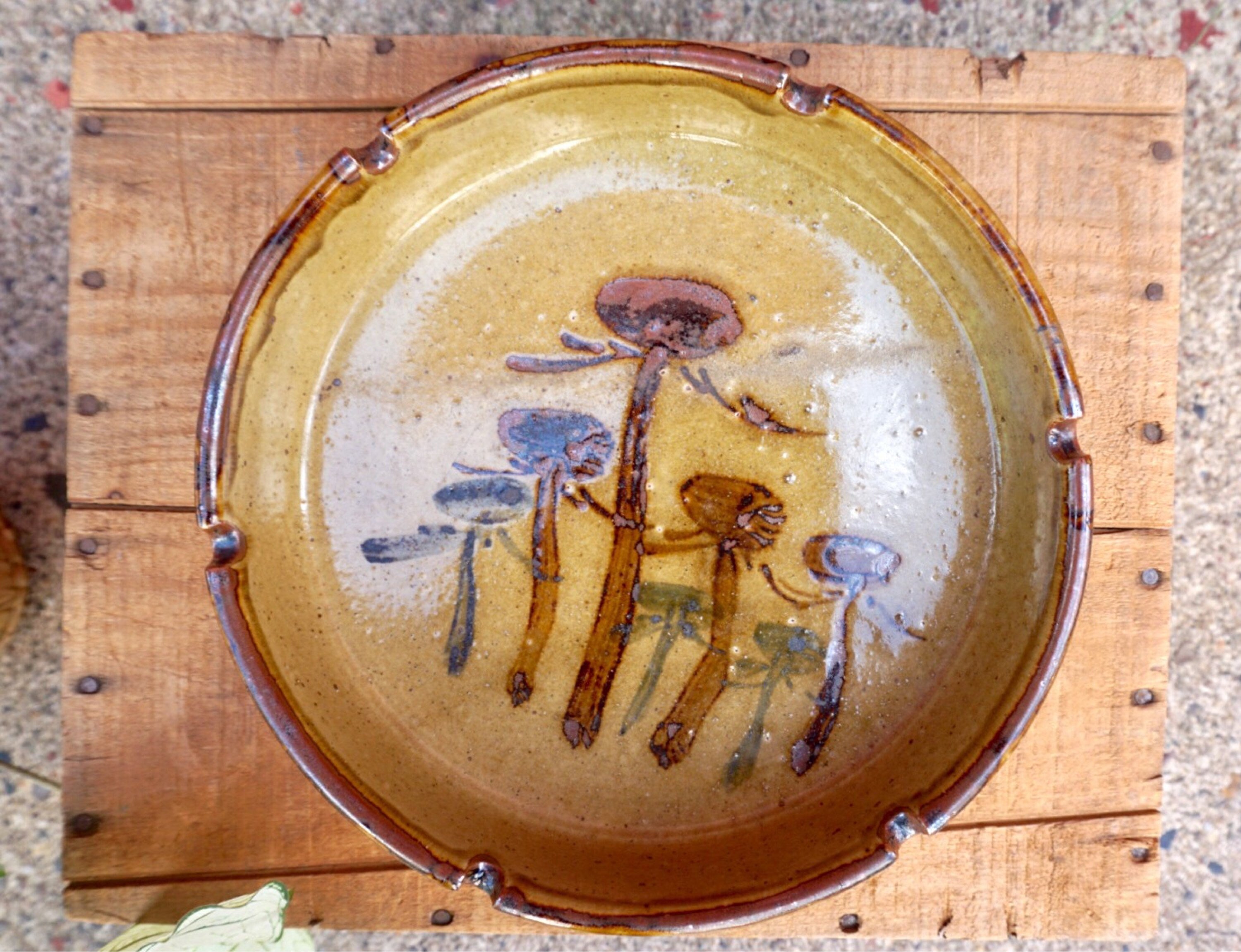 Vintage ash tray | boho | retro | smoking | mushrooms | hippy | stoner | mcm | 420 | smoking | home decor | interior | magic mushrooms |