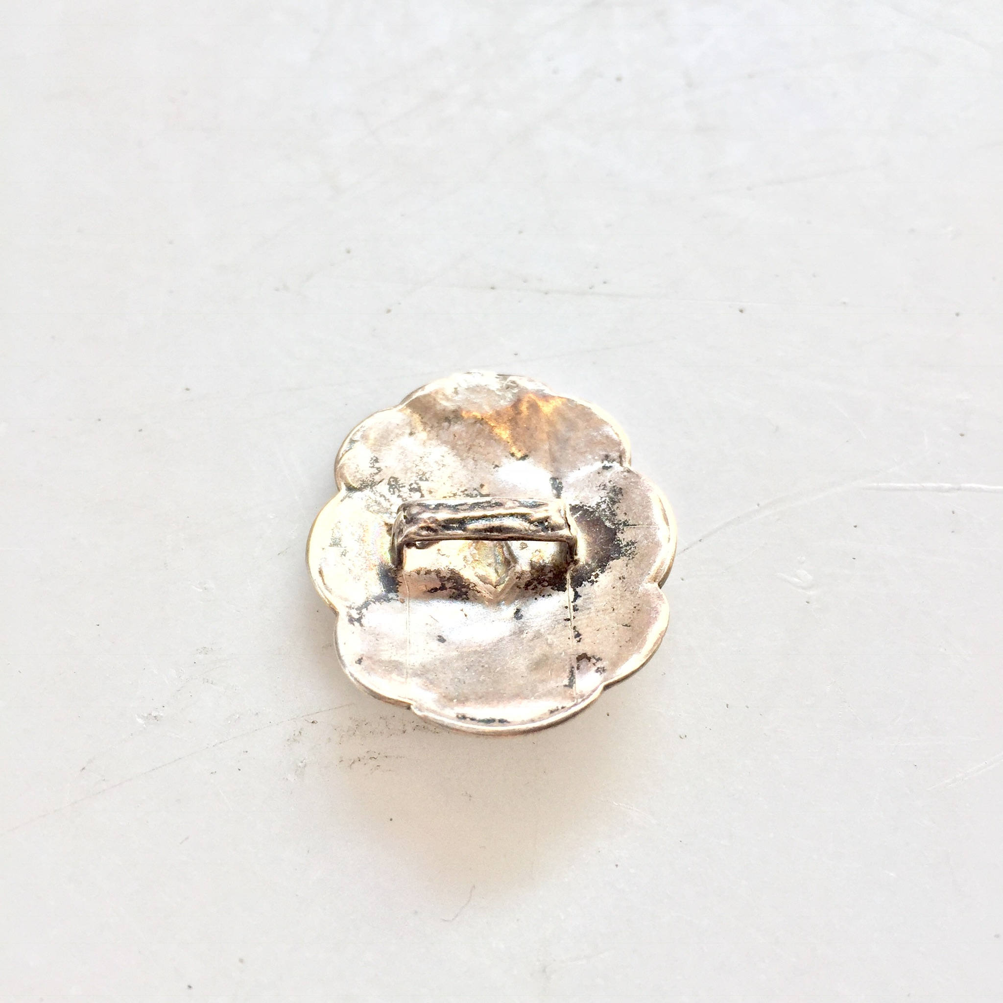Sterling Silver Concho Buckle | Vintage Boho | Concho Clip | Hippie | Southwestern | Bolo Tie | Jewelry | Belt Clip | craft | vintage | 925