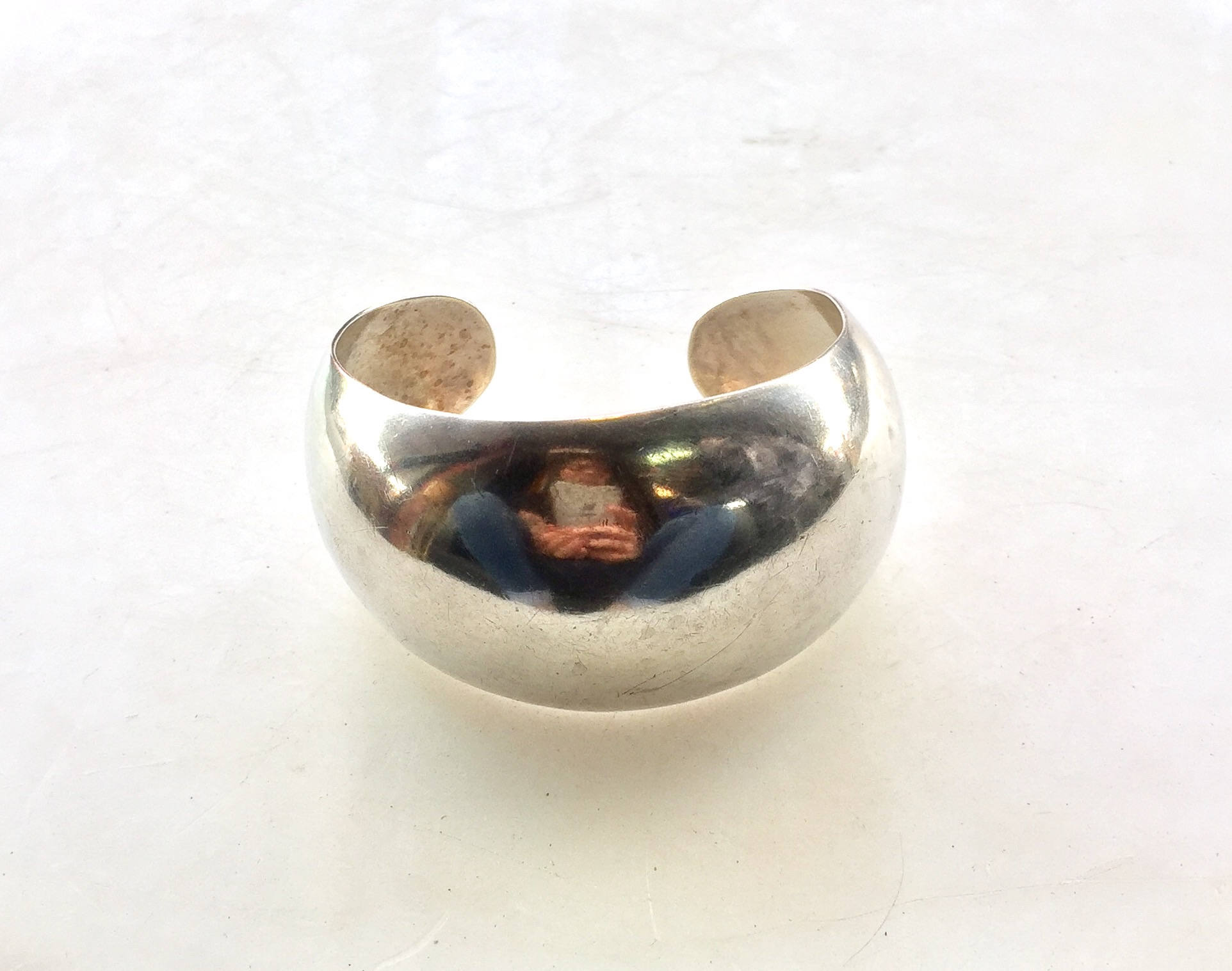 Silver Cuff Bracelet | Sterling Jewelry | vintage Jewelry | Vintage | 925 | Statement Jewelry | Bangle | cuff | abstract | modern | sleek |