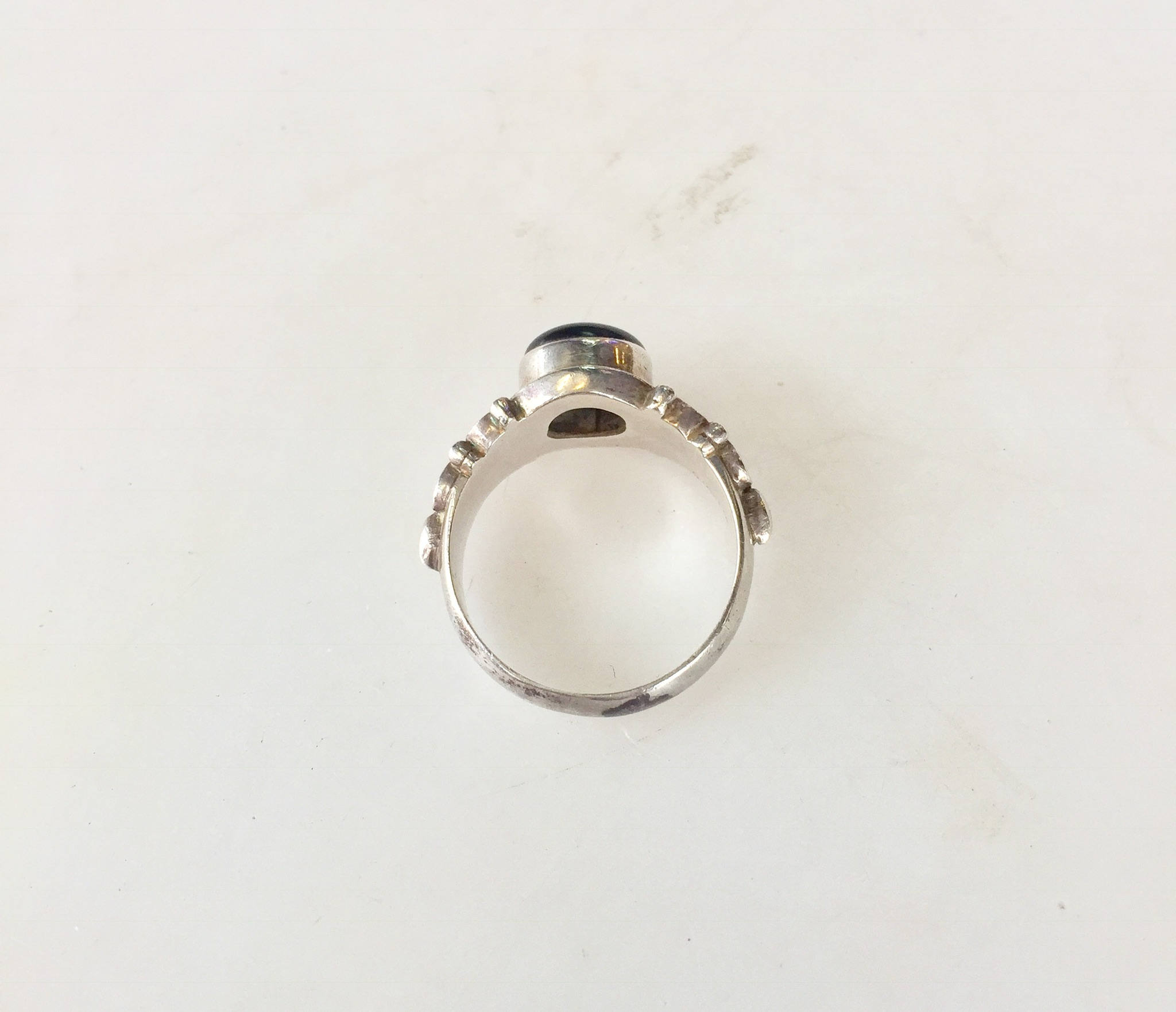 Black Onyx | Sterling Silver | Vintage Jewelry | Mexican Made | Ring | Jewelry | black stone | filagree |925 | ring| silver ring| vintage