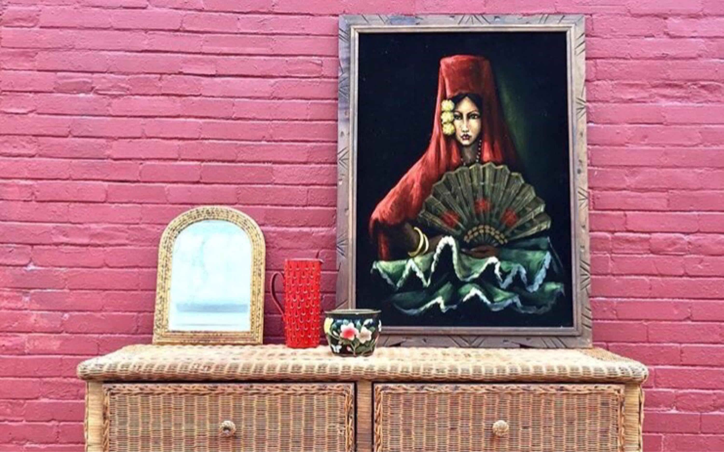 Bamboo Mirror | Vintage Bamboo | Boho Home | Boho Home Decor | Vintage Boho Decor | Mirror | Small Mirror | Vintage Mirror | Vintage Decor
