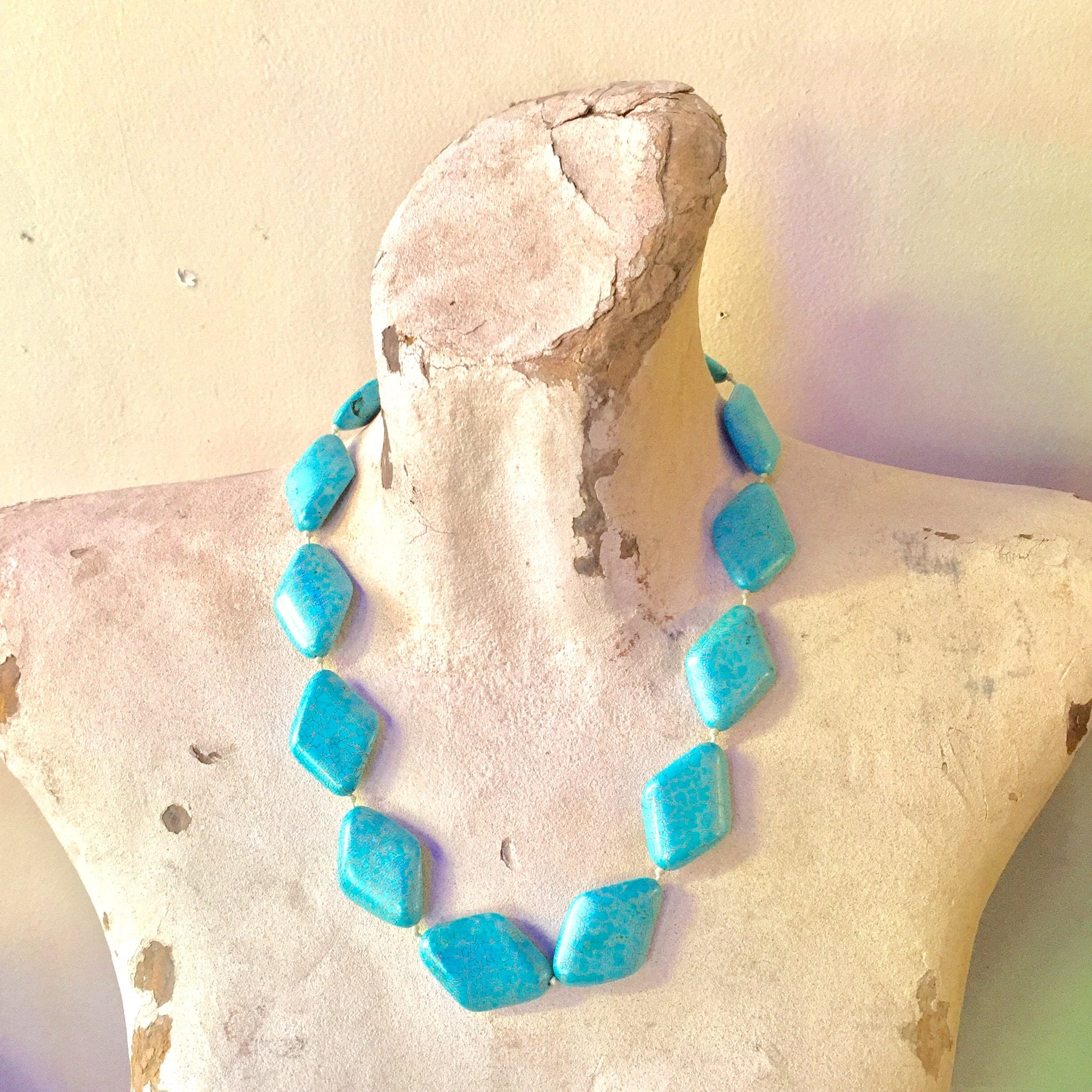 Bohemian Jewelry | Vintage Turquoise Necklace | Statement Necklace | Turquoise | Gift for Her | Handmade | Boho Style | Jewelry | Necklace